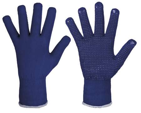 Gant tricot Stronghand ZIBO PE bleu à picots Vinyl T7
